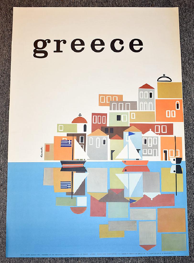 Three Greece Travel Posters (1 of 6)