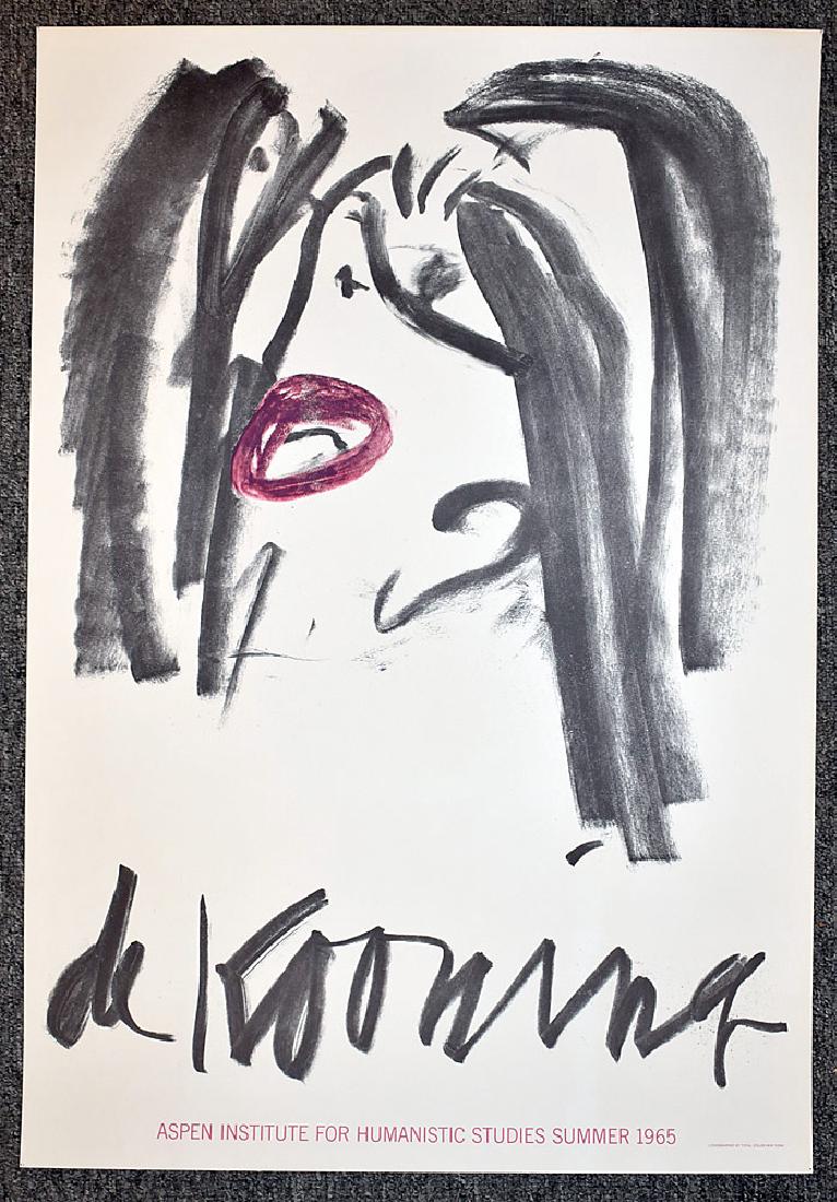 Willem De Kooning 1965 Aspen Exhibiton Poster (1 of 2)
