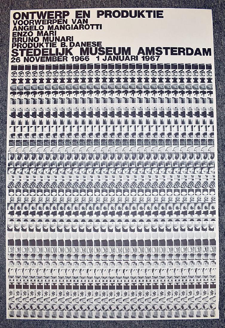 Enzo Mari Stedelijk Museum Exhibition Poster (1 of 3)