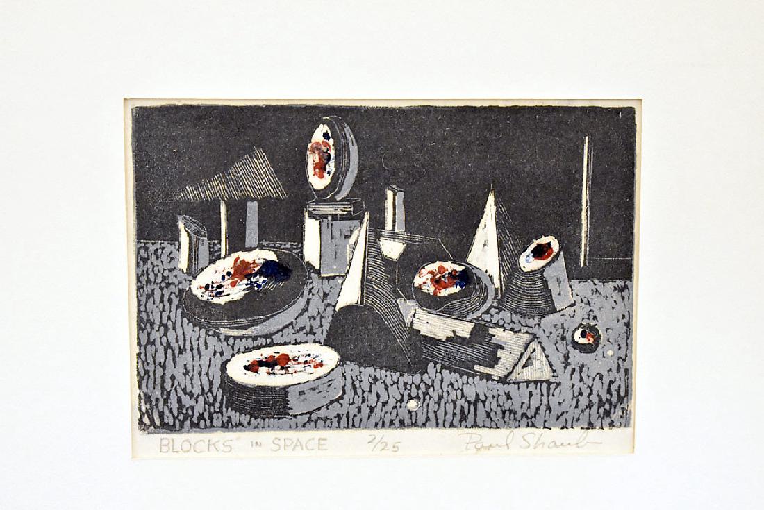 Paul Shaub Print, Blocks in Space (1 of 1)