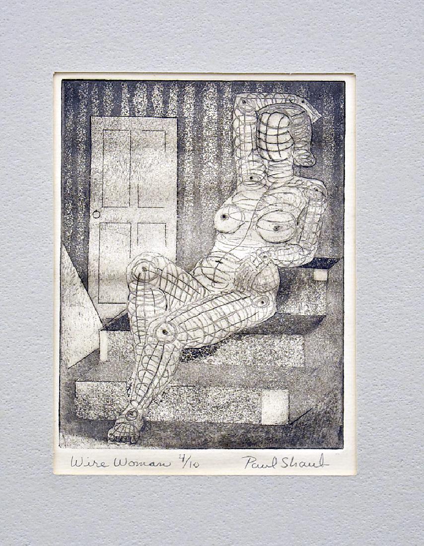 Paul Shaub Print, Wire Woman (1 of 2)