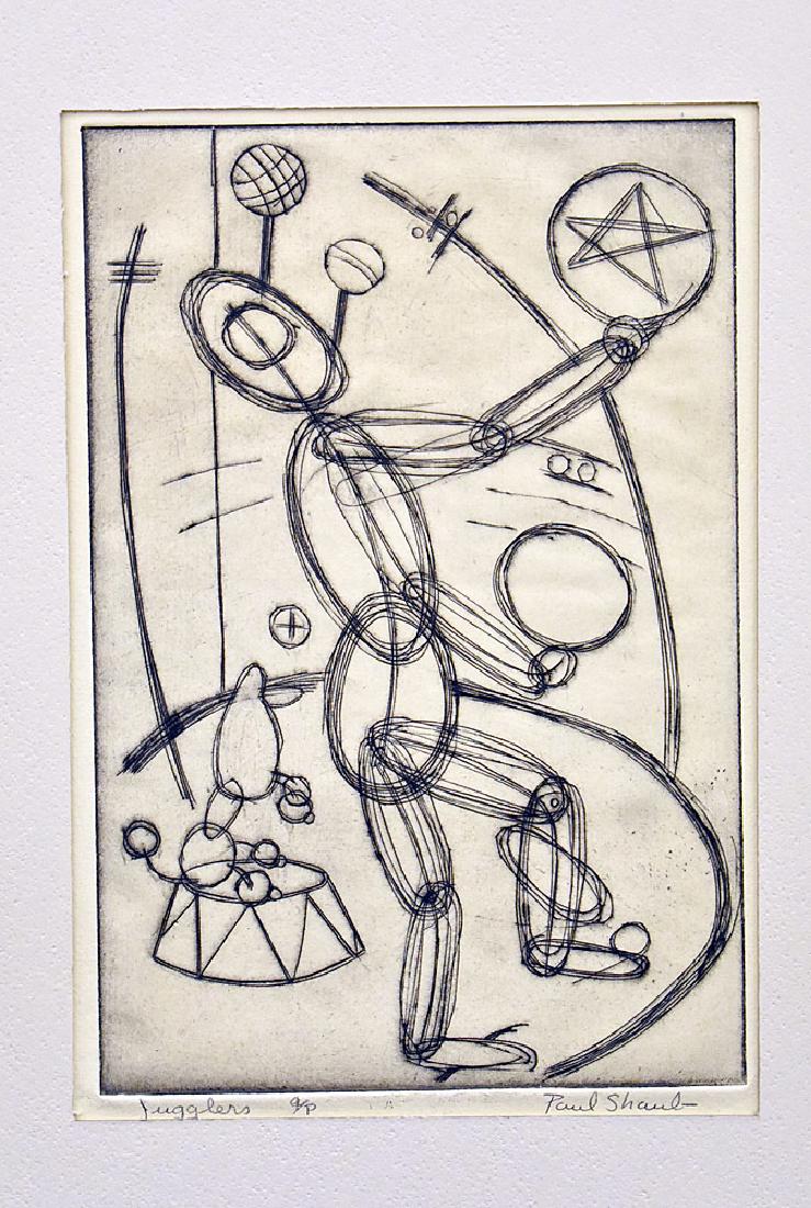 Paul Shaub Print, Jugglers (1 of 2)