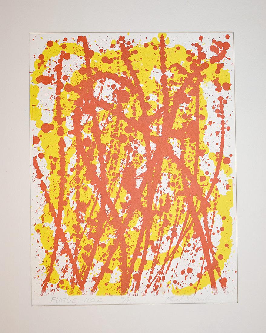 Paul Shaub Lithograph, Fugue No. 2 (1 of 1)