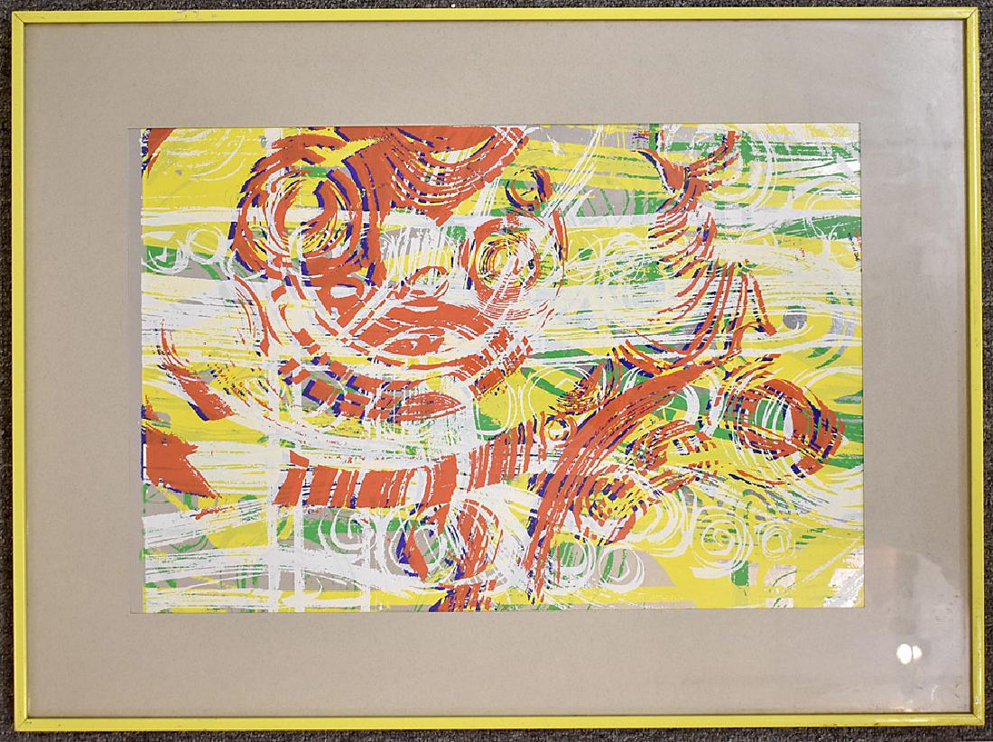 Paul Shaub Serigraph, Tropical Rhythm #4 (1 of 2)