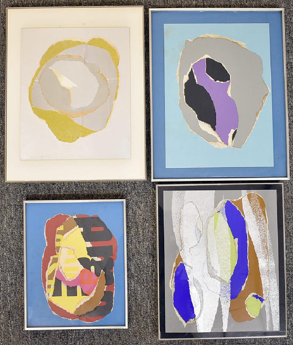 Four Paul Shaub Mixed Media Works (1 of 3)