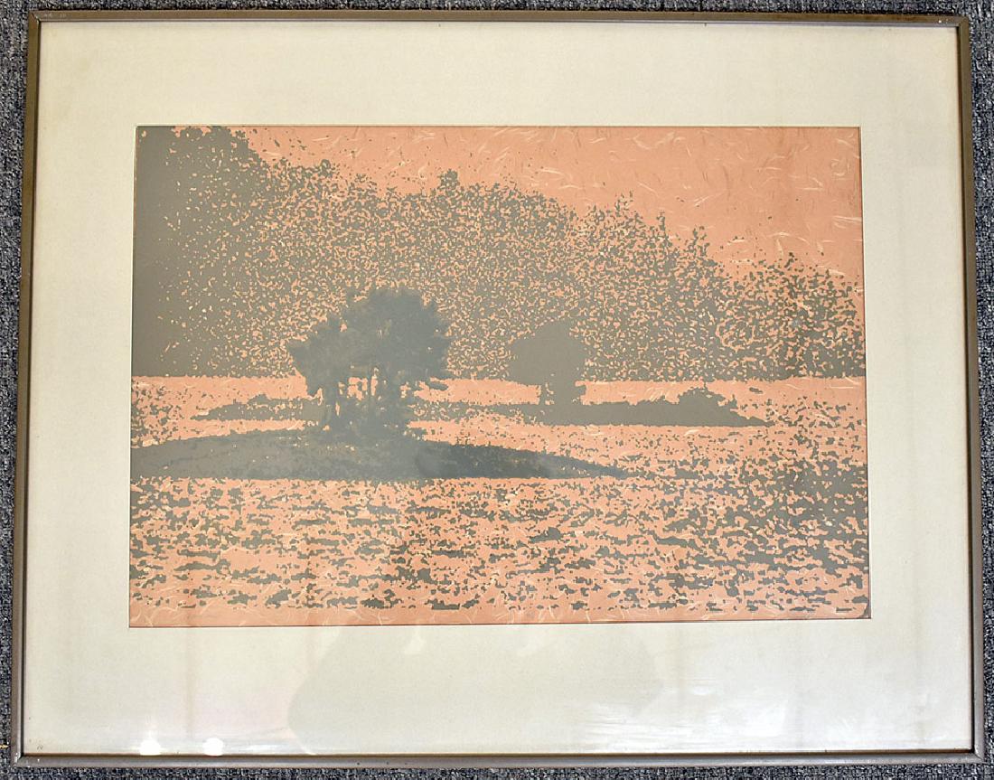 Paul Shaub Woodblock Print, Lakeland (1 of 1)