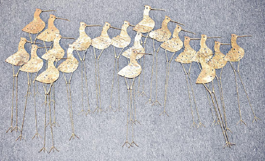 Curtis Jere Wall Sculpture, Sandpipers (1 of 3)