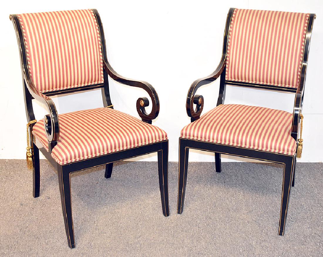 Pair of Kindel Regency-style Armchairs (1 of 3)