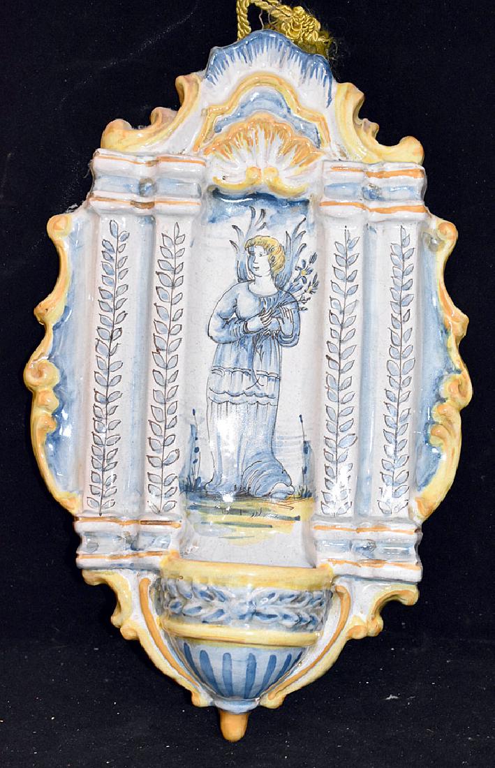 Italian Faience Pottery Lavabo (1 of 2)