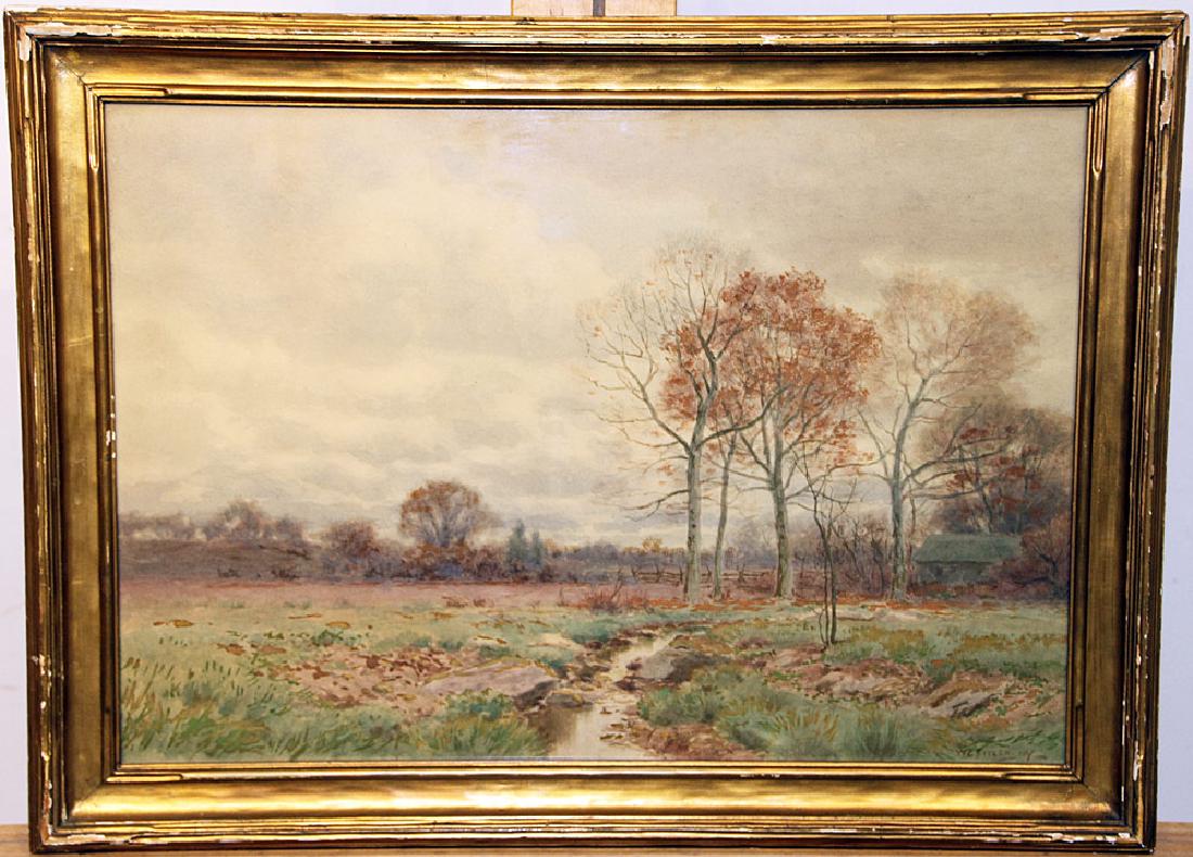 William Crothers Fitler Watercolor, Landscape (1 of 3)