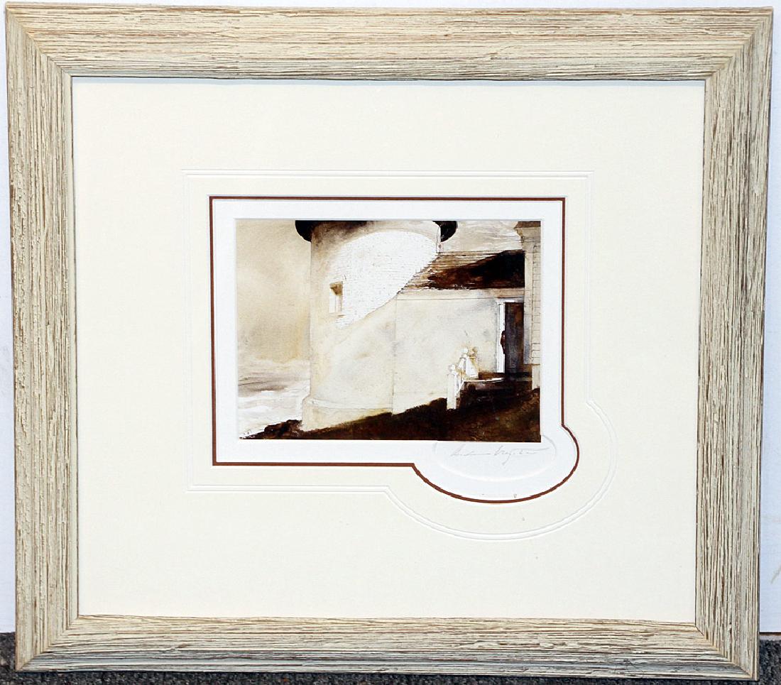 Signed A. Wyeth Print, By the Light of the Moon (1 of 2)