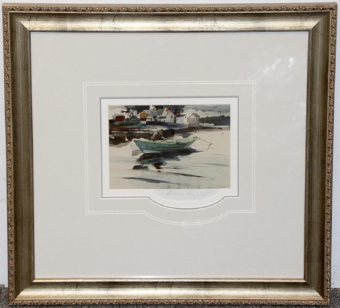 Pencil-Signed Andrew Wyeth Print, The Green Dory (1 of 2)