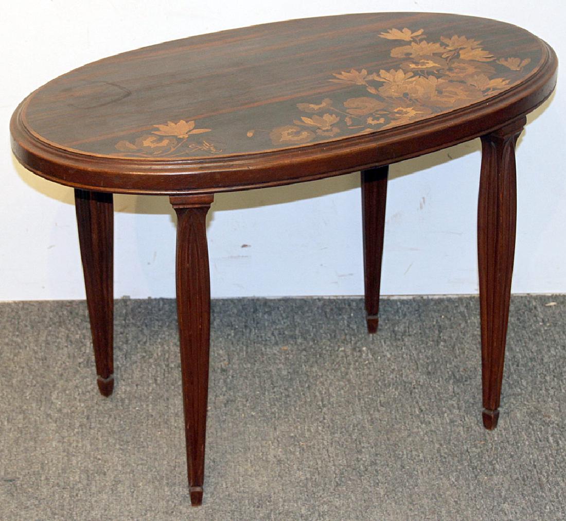 Galle Marquetry Side Table (1 of 3)