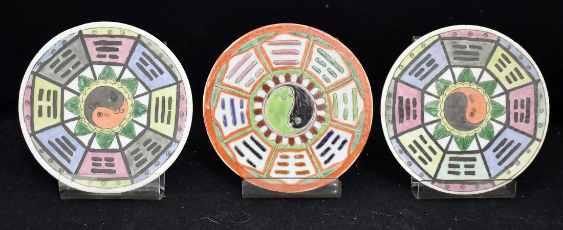 Three Chinese Porcelain Roof Tiles (1 of 2)