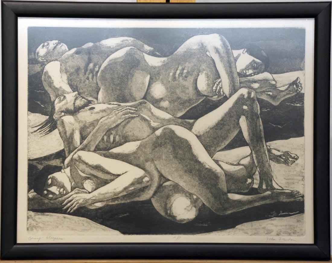 John Fenton Etching, Group: Sleepers (1 of 4)