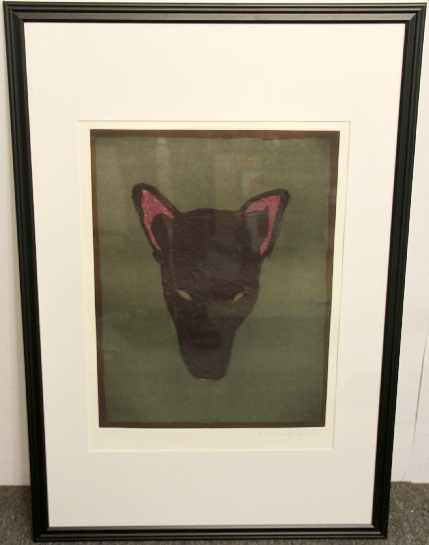 Fritz Scholder Lithograph, Mask of the Werewolf (1 of 3)