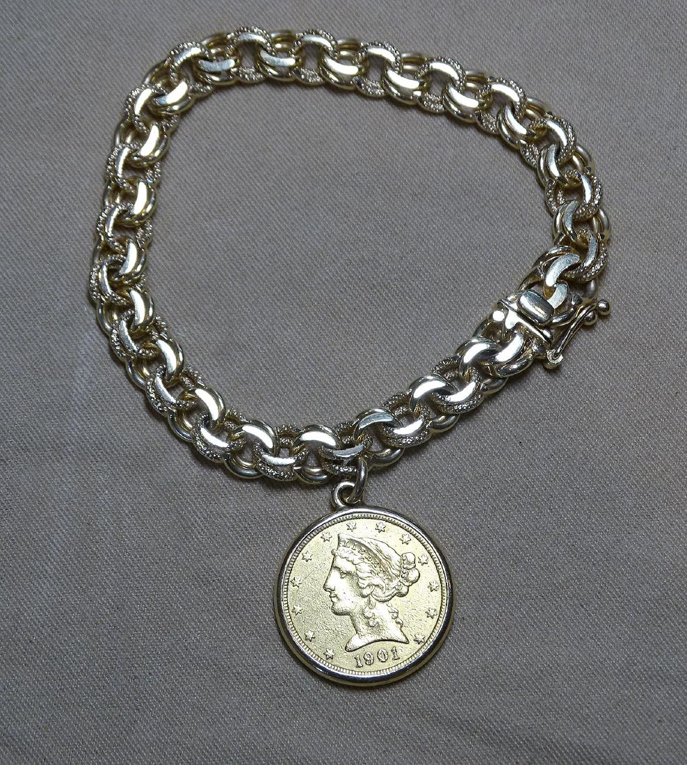 Gold Coin Charm Bracelet (1 of 3)