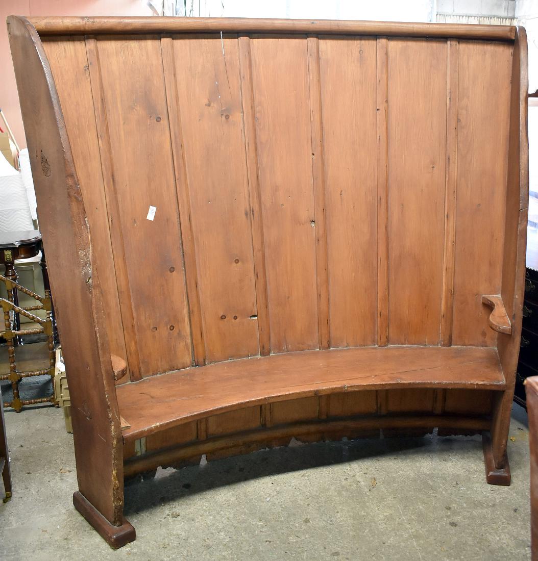 An English Pine Tavern Settle (1 of 4)