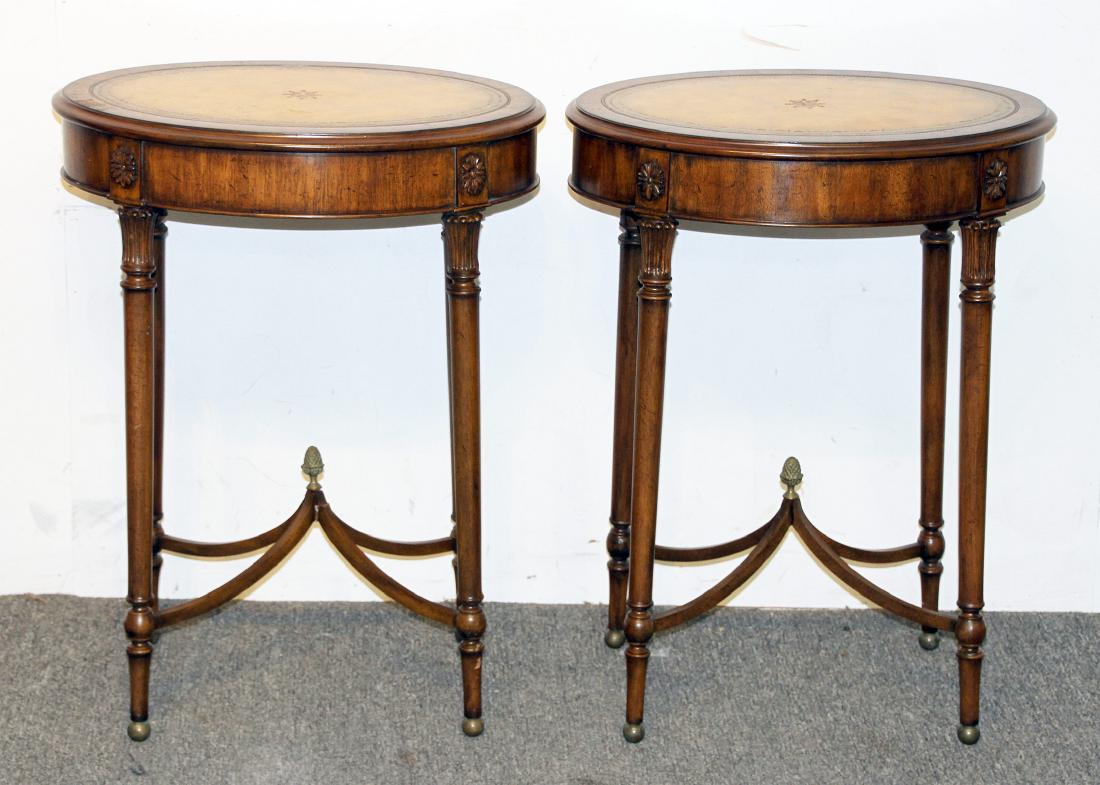 Pair of Maitland Smith Federal-style Tables (1 of 4)