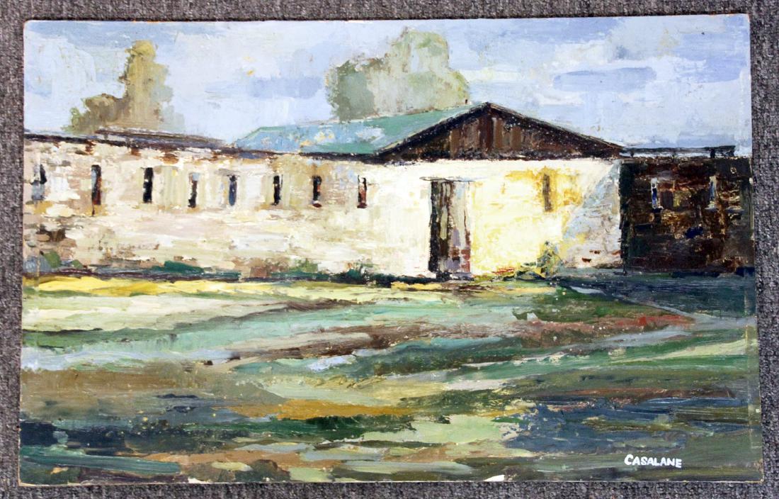 Joseph Casalane Oil on Panel, Landscape (1 of 2)