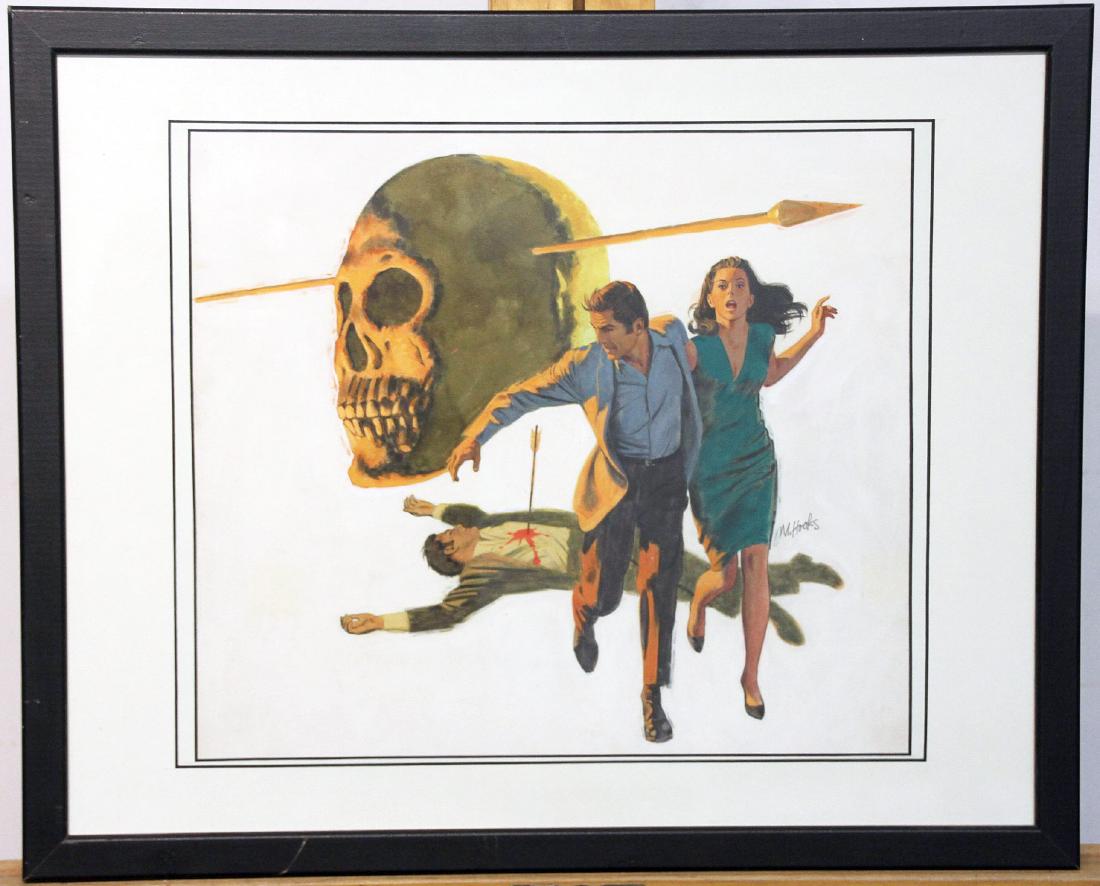 Mitchell Hooks Mixed Media on Board, Illustration (1 of 3)