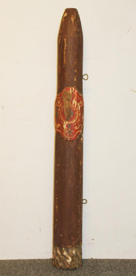 Large Carved and Painted Wooden Cigar Trade Sign (1 of 4)