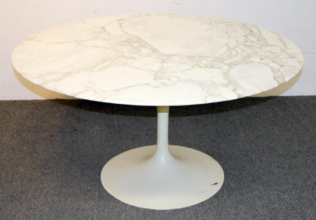 Eero Saarinen/Knoll Marble Top Tulip Dining Table (1 of 4)