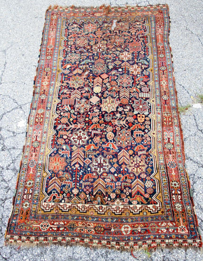 Antique Persian Carpet, 8ft 11in. x 4ft 6in. (1 of 4)