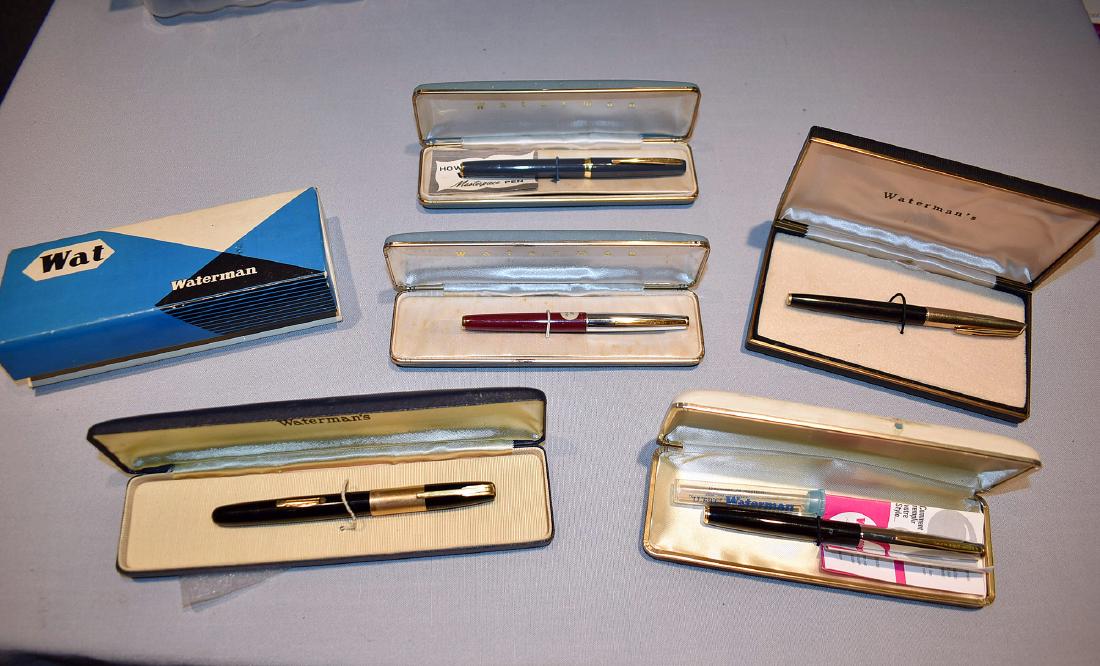 6 Boxed Waterman Fountain Pens (1 of 15)