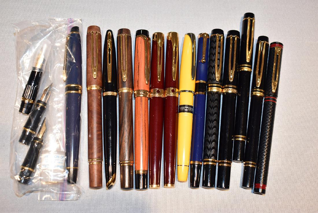 14 Waterman Fountain Pens, Ballpoint Pen & Nib (1 of 8)