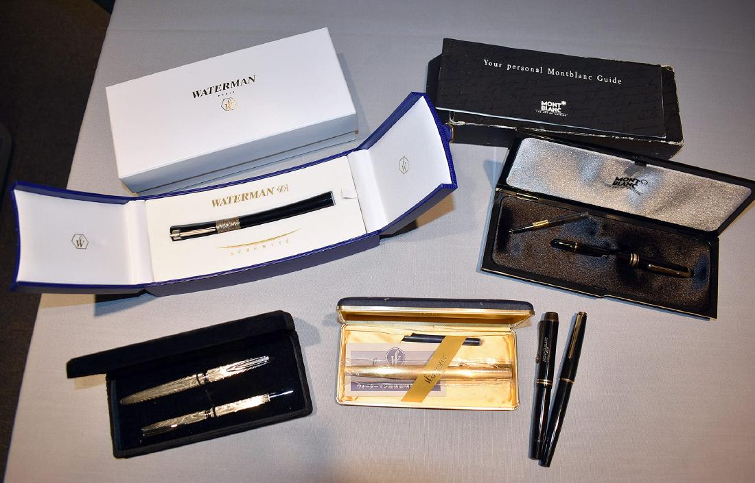 7 Waterman & Mont Blanc Pens (1 of 19)