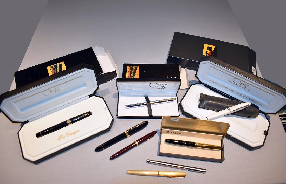 8 Omas and Aurora Fountain Pens (1 of 16)