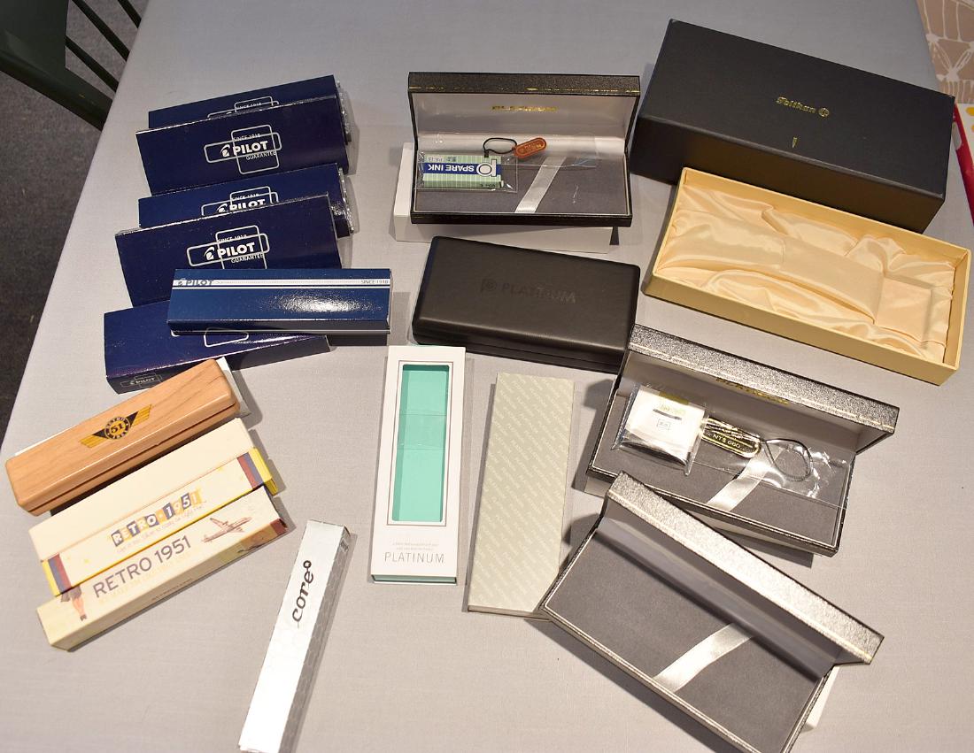 Lot of Apx. 30 Pen Boxes: Pilot, Platinum, etc. (1 of 2)