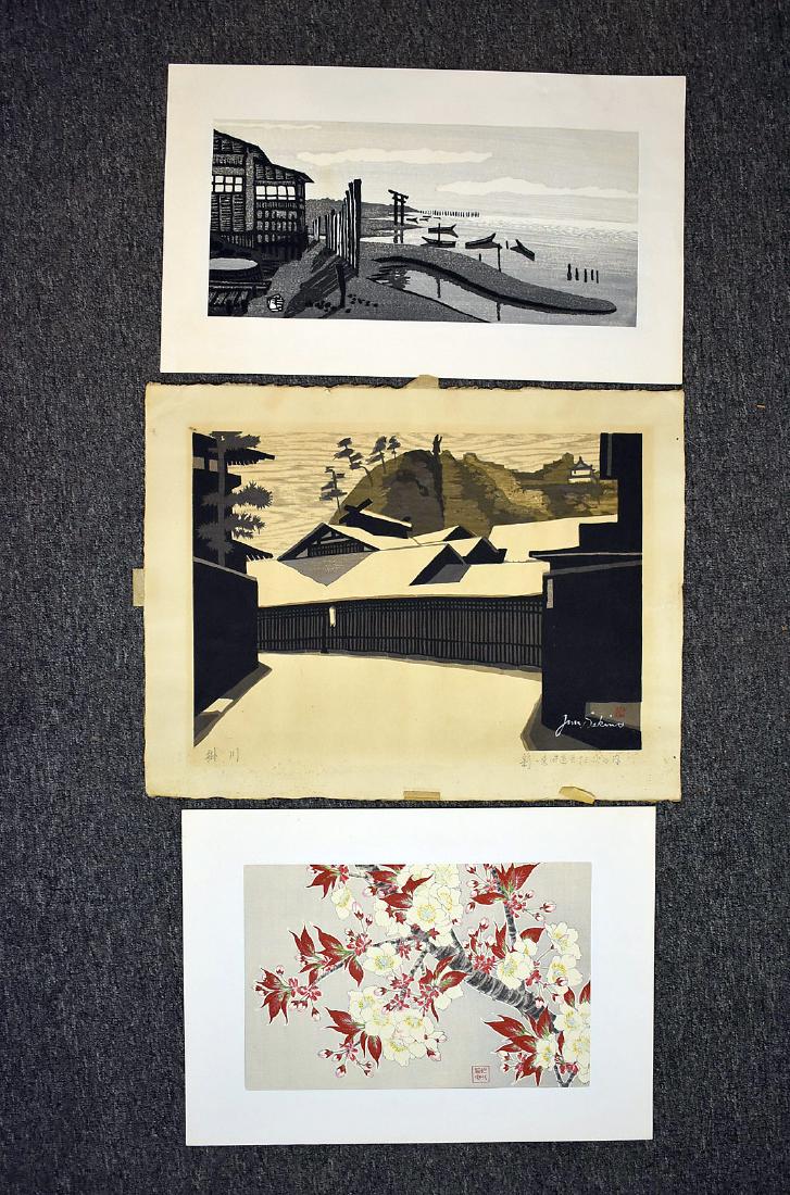 Three Japanese Woodblock Prints (1 of 4)