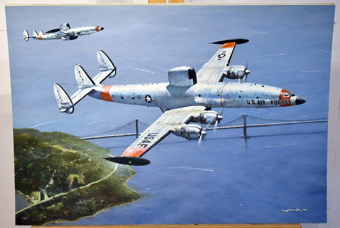 Tony Fachet. Oil on Panel, Warning Star (1 of 3)