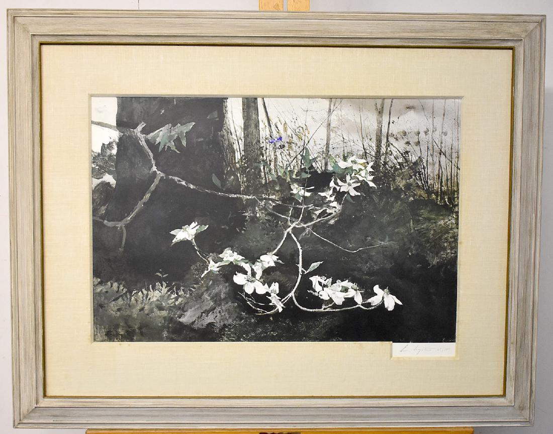 Signed & Numbered Andrew Wyeth Print, Dogwood (1 of 3)