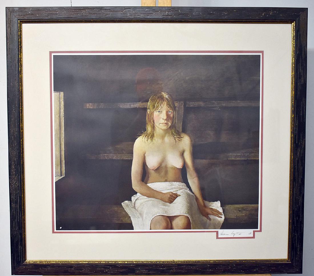 Signed Andrew Wyeth Print, Helga (1 of 2)