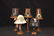 Five Wood Doll Hat Blocks