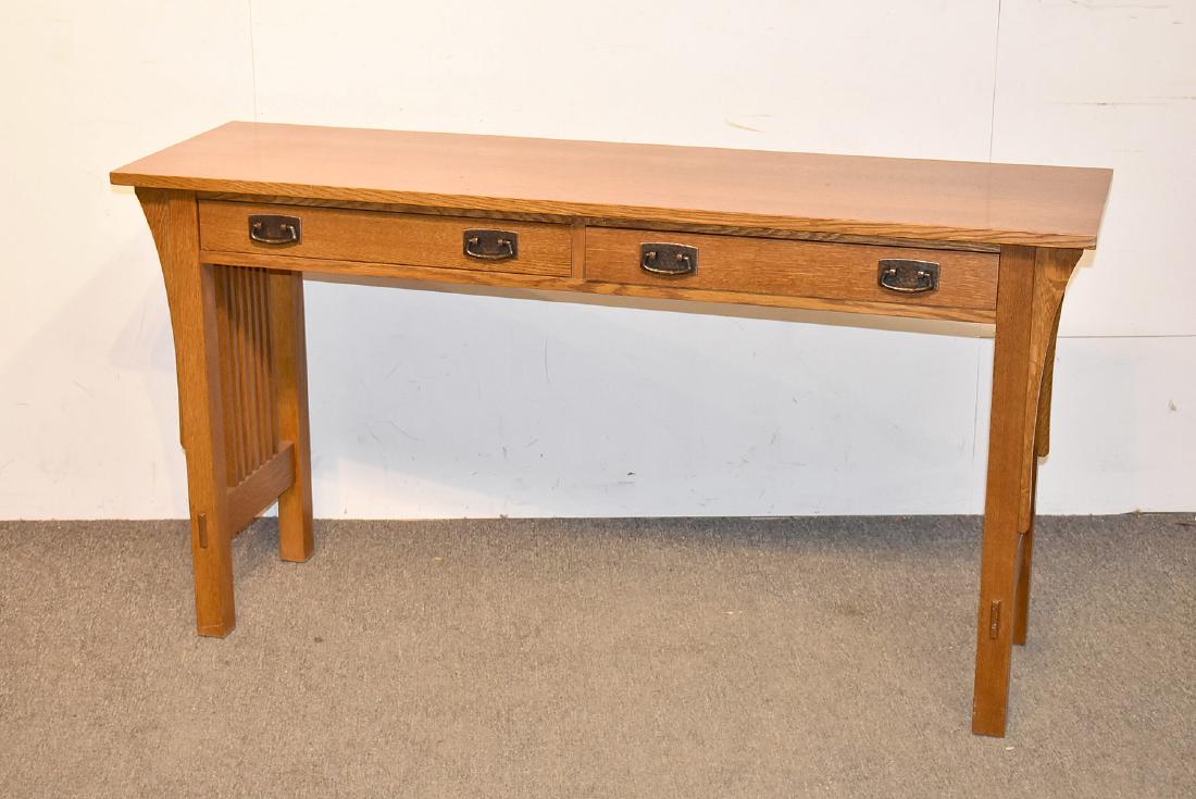 Stickley Oak Console Table