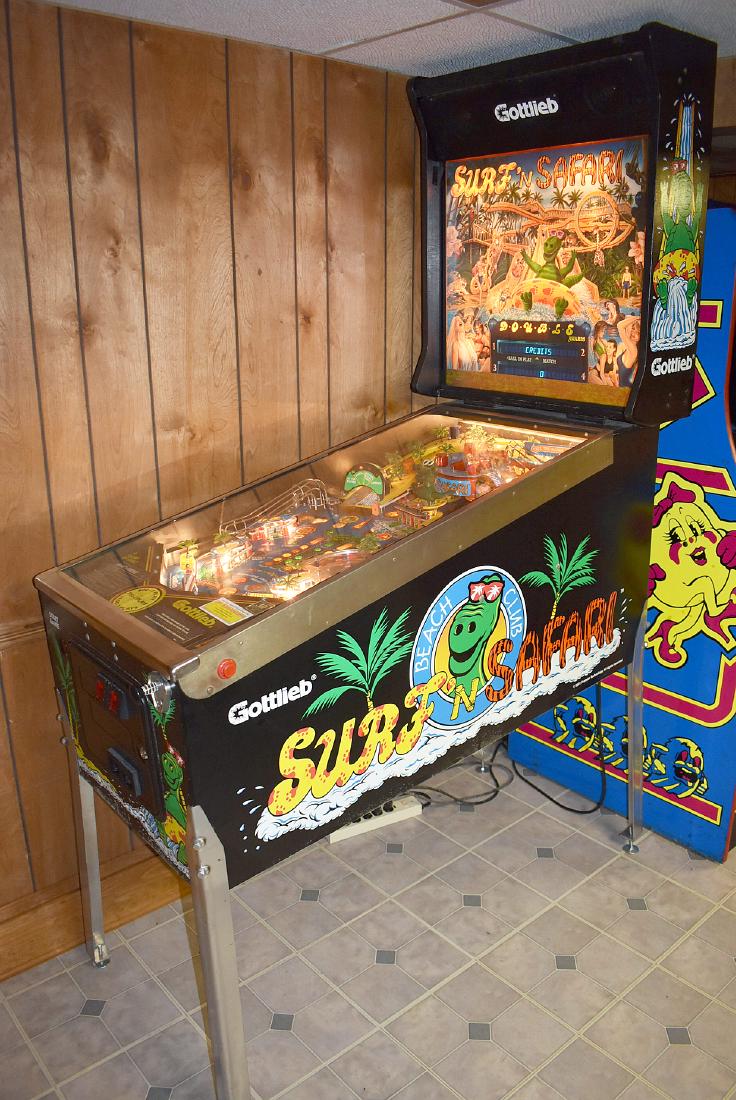 Gottlieb Surf 'N Safari Pinball Machine