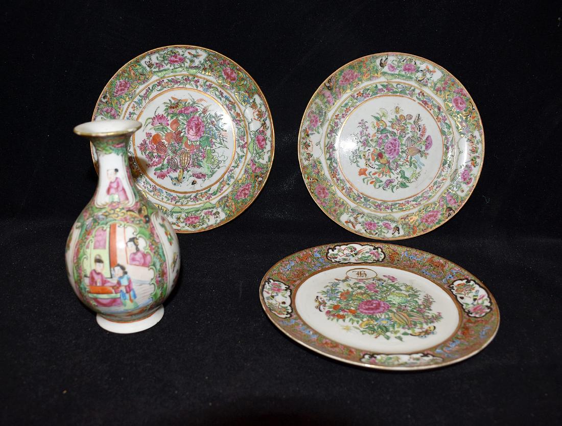 Chinese Export Rose Medallion Porcelain Grouping (1 of 2)
