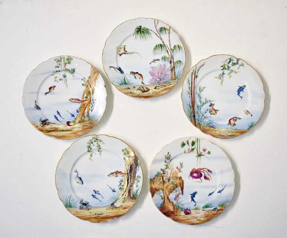 Five Continental Porcelain Plates (1 of 4)