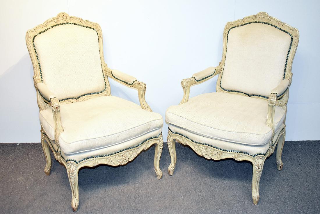 Pr. Louis XV-Style Fauteuils (1 of 3)