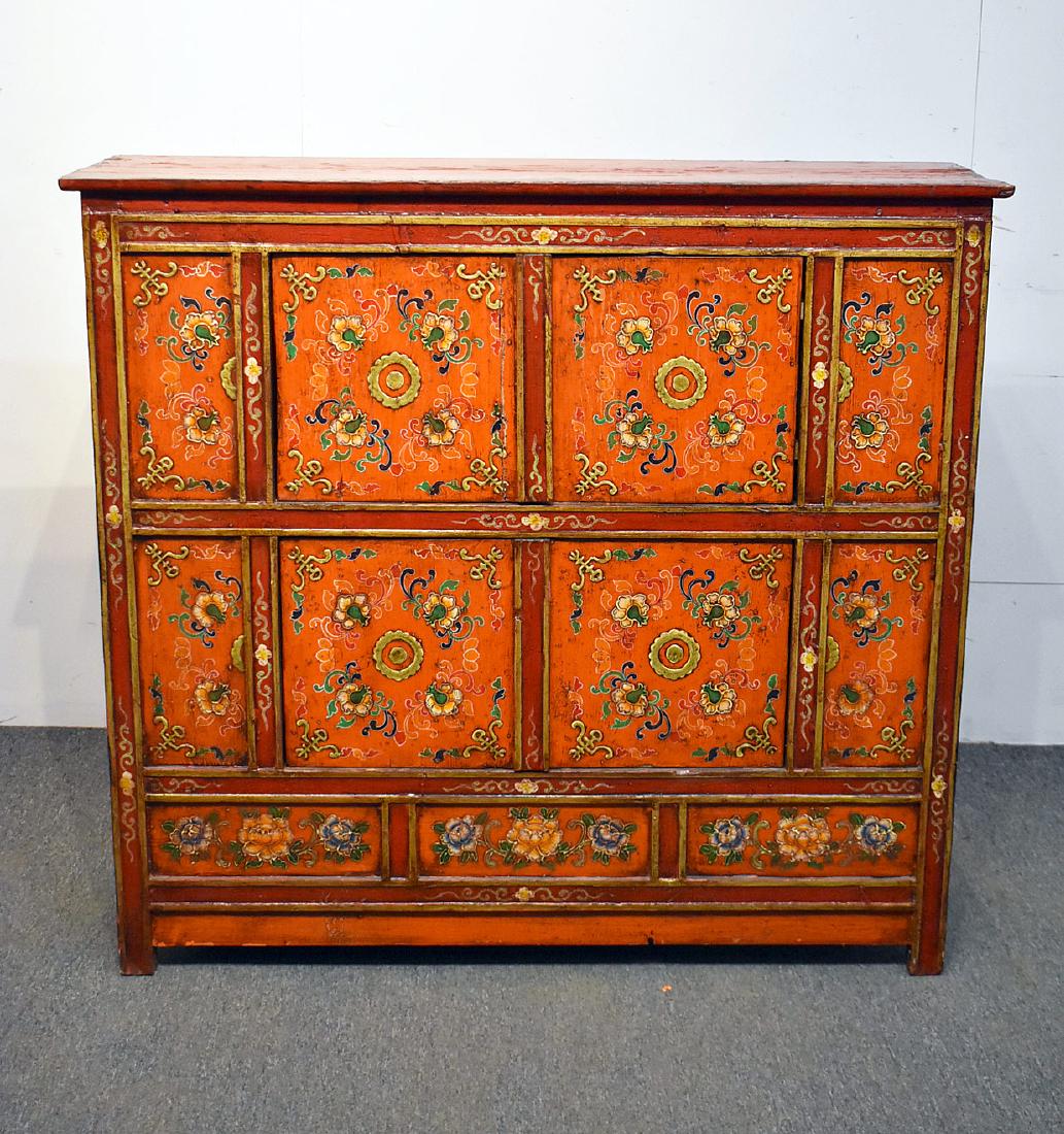 Asian Paint-Decorated Cabinet (1 of 3)