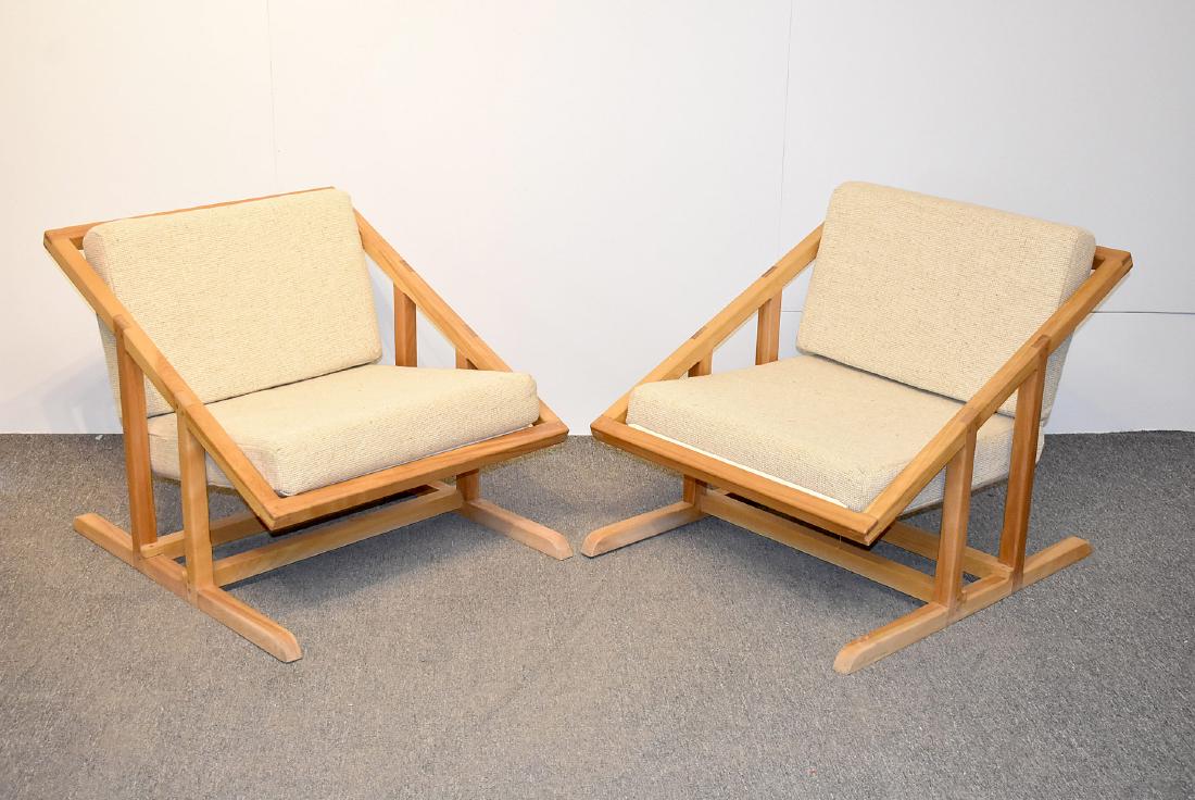Pair of Modernist Lounge Chairs (1 of 3)