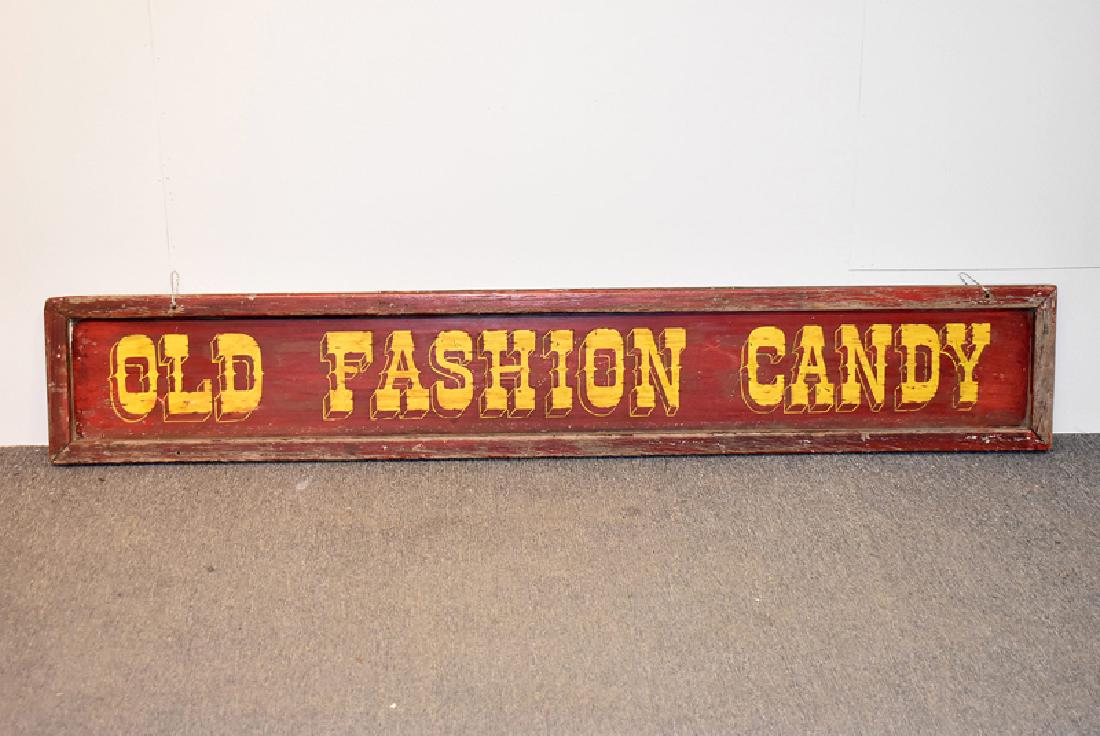 Old Fashion Candy Painted Metal Sign (1 of 4)