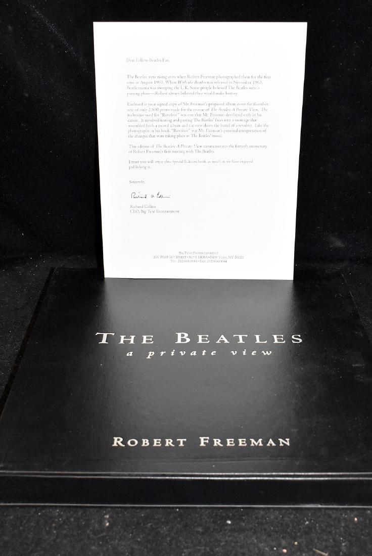 Robert Freeman. The Beatles, A Private View: A special edition of Robert Freeman's "The Beatles, A Private View", in original case, which includes a signed, limited-edition print of proposed album cover for the The Beatles "Revolver" album, and