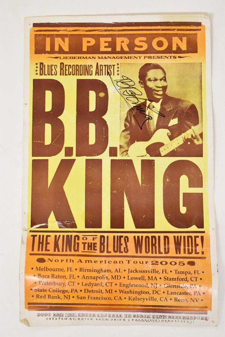 B.B. King Signed 2005 North American Tour Poster (1 of 2)
