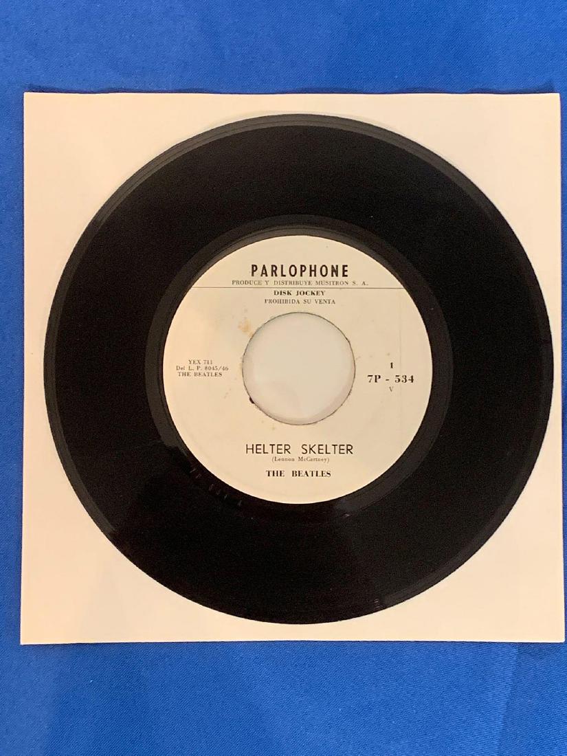Beatles Spanish Disc Jockey Pressing: Beatles Spanish disc jockey pressing on Parlophone Label, 7P-534, "Helter Skelter" / "Honey Pie".