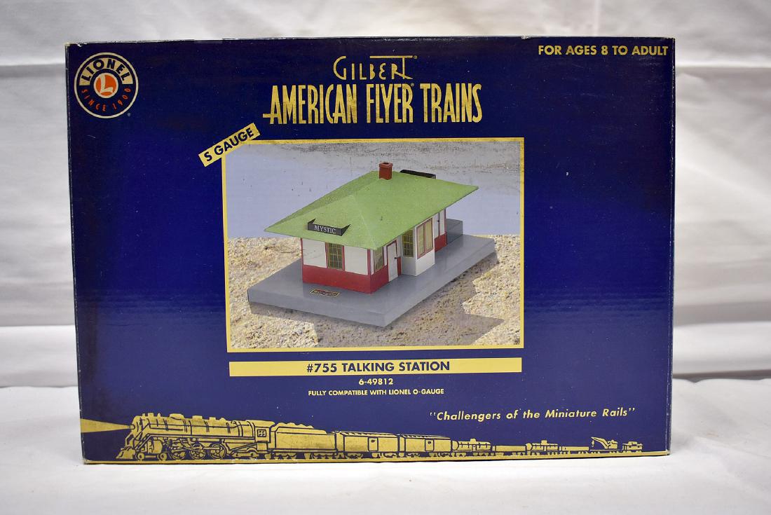 Lionel American Flyer Trains #755 Talking Station: Lionel Gilbert American Flyer Trains #755 S-gauge Talking Station 6-49812 with original box.